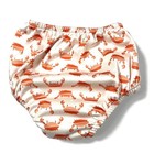 Green Sprouts Reusable Swim Diaper 3t Orange Crab Print Nautical Beach Pool Euc