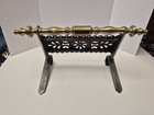 Antique Fireplace Trivet Brass