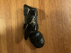      unreleased  Jordan Fly Batters Guard Set  black Gold Quilt Stitch     