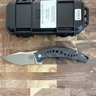 Mechforce Tashi Custom Son Of Sam Carbon Fiber Titanium M390 Tanto Flipper Knife