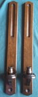 Mid Century Wooden Wall Sconce Candle Holder Pair Mcm Vtg Wood 26  Tall Read 