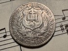 Dominican Republic 50 Centesimos 1891-a Km10 Ag 835 1-yr Type Below Average Rare