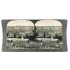 Jerusalem Palestine City Skyline Stereoview - 1920s - Mount Of Olives Landscape
