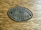 Civil War Era Allegheny Arsenal 1861 Saddle Tag Disc