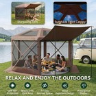 10x10ft  12ft  15ft Pop Up Canopy Party Tent Portable Outdoor Gazebo 6 Sidewall