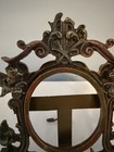 Antique Victorian Cast Metal Easel Frame W cherubs - Handpainted