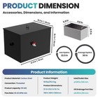 50 Lbs Commercial  Grease Trap 20 32 Gpm Flow Rate Carbon Steel Grease Trap
