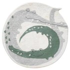  Soft Plush Round Abc Rug For Kids Room Alphabet Rug Non Round 39 4  Crocodile
