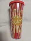 2017  Starbucks 24oz Venti Cold Cup tumbler - Limited Edition - Liquid Sunshine