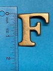 U s  Army  F Company  Regimental Letter  Silver  Infantry  Lead Filled  Vintage
