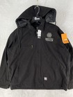 Berne Jacket Mens Xl Black Matco Tools Fleece Lined Hooded Canvas Parka Work New