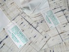 Unused Vtg Mid Century Sears 2 Insulated Drapes Pinch Pleat 84  L 25  W Tweed