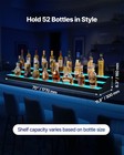 Vevor Led Lighted Liquor Bottle Display 3-tier 70 Inches For 52 Bottles