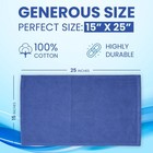 Blue Huck Towels - 10 Lb Box Bulk Cotton Cleaning Rags Shop Towels
