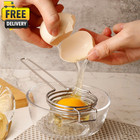 Egg White Separator Stainless Steel Yolk Divider Meringue Baking Cake Tool 9in