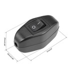 5 X Inline Cord Switch Ac 250v 6a Spst On-off Feed-through Rocker Switch