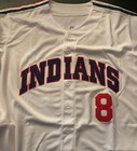Albert Belle Signed Autograph Cleveland Indians Jersey Beckett Bas Witness Wit