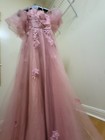 Long Pink Ball Gown Dress For Formal Occasions Like Weddings  Size Small 