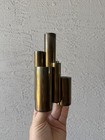Vintage Modernist Brass 7 Tube Candle Holder Sculptural Candelabra Mcm Ponti