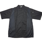 Large Head Chef Jacket Executive Coat Black Double Breasted 10 Button W  Pockets