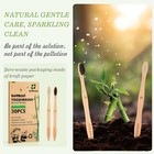  30pc Bamboo Toothbrushes Bpa Free Soft Bristles Eco-friendly Natural Wooden Bul