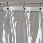 See Through Clear Top 10 Gauge Vinyl Bath Shower Curtain 72  X 72 
