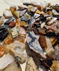 1 2 Lb Gem Stone Crystals Agate Jasper Wood   Rough Mix Lot Tumble Small Slab