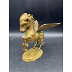 Solid Brass Pegasus Figurine Winged Flying Horse