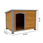 Dog House  Wooden Kennel  Raised Feet  Weatherproof  Indoor Outdoor  Large Dogs