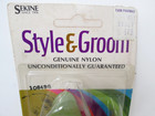 Vintage Nylon Hair Brush 1970s Sekine Style N Groom Avocado Green Comb Set Nos