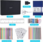 2 Pack Blue Bullet Dotted Journal Kit A5 Hardcover Notebook Thick 120g Paper