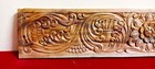 Flower Floral Hand Carved Door Top Plaque Wall Jack Wooden Panel Vintage-old E55