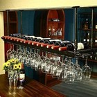 Wine Rack  Ceiling Mounted Hanging Wine Bottle Holder Bar Home Decor Glass Rack 