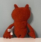 Pretty Ugly Doll 8    Abima Red Orange Little Monster Stuffed Animal Plush