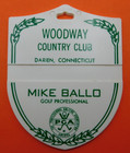 Vintage Golf Course Bag Tag -woodway Country Club - Darien Connecticut