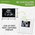 Sonogram Photo Display   White Ultrasound Frame   Pregnancy Gift For First-ti   