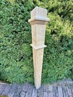 Large New Old Stock Victorian Style Solid Oak Newel Post 47    Architectural Salva