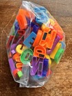 Lot Of Vintage Magnetic Fridge Letters Educational Toys Alphabet 80s