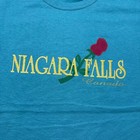 Vintage 90s Niagara Falls Canada Rose Graphic Tourist Souvenir T-shirt - Medium