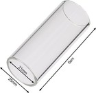 2 Pieces Glass Slide And Stainless-steel Slide In Box For Guitar  Bass  Medium