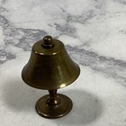 Dollhouse Miniature Brass Lamp With Shade 2   