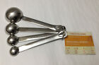 New Williams Sonoma Stainless Steel  Measuring Spoons Set Of 4