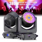 380w Moving Head Light W strip Led Rgbw Dj Zoom Beam Stage Light Party Disco Bar