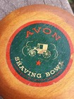 Avon Shaving Bowl Wooden Container With Wooden Lid   Bowl Set Vintage 1980s