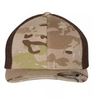 Flexfit Trucker Mesh Baseball Cap Blank Hat Flex Fit 6511 Arid Brown Camo New
