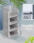 Tidyfriend Stackable Storage Bins For Pantry  4 Pack Stackable Bins For Organizi