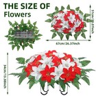 Christmas Cemetery Flowers Saddle For Graves cemetery Memorial Flowers For Ou   