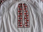 Handmade Old Vintage Antique Embroidery Folk Peasant Ukrainian Ethno Dressshirt