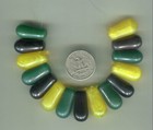 African Trade Beads Vintage Antique Czech Glass Drop Pendent Mali Wedding Beads