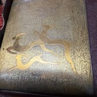 Vintage G c  Deer Gold Silver Elgin American Usa Cigarette Case Lighter Tobacco